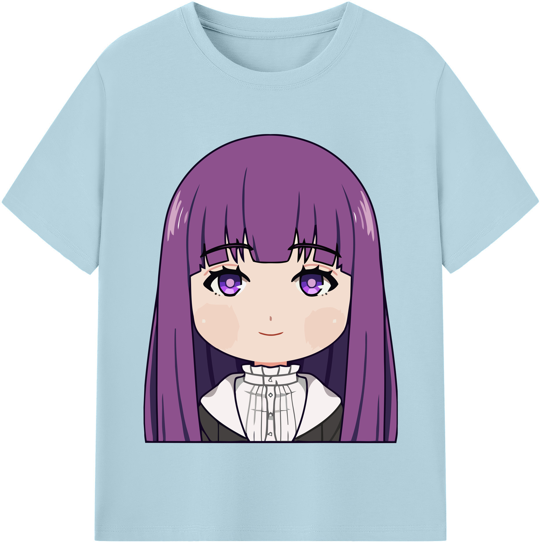 （画像用） 葬送のフリーレン Frieren 綿100％半袖Tシャツ（フロントプリント）